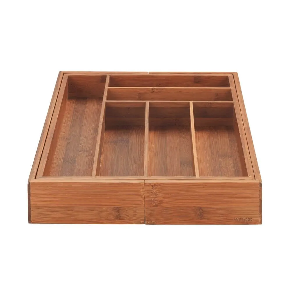 Mera 8 Compartment Expandable Cutlery Tray Bamboo