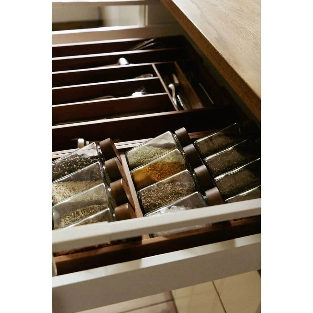 Mera 8 Compartment Expandable Cutlery Tray Bamboo