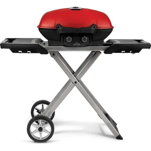 Napoleon TravelQ 285X with Scissor Cart and Griddle - Red