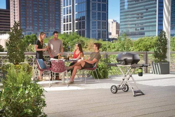 Napoleon TravelQ PRO 285X (Black) Portable Propane BBQ with Scissor Cart PRO285X-BK