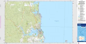 Narooma 8925-4S Topographic Map 1:25k