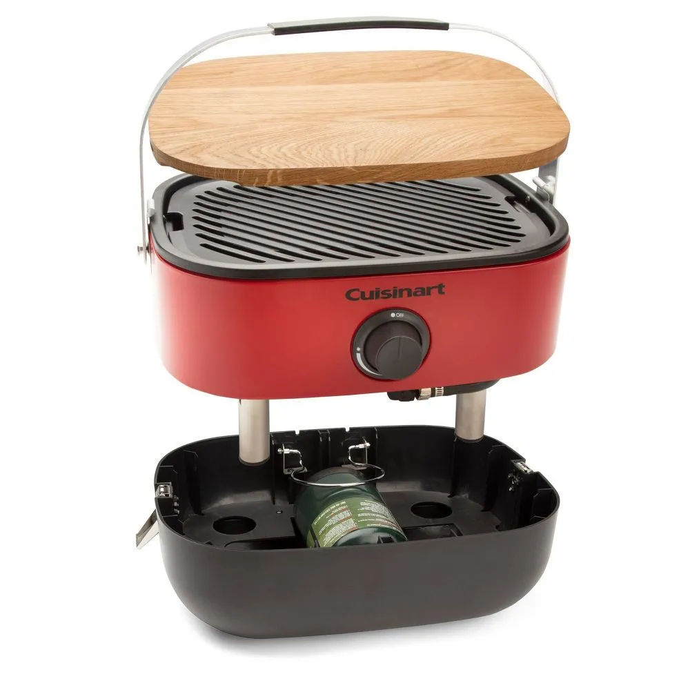 New - Cuisinart 1-Burner Venture Portable Gas Grill CGG-750 Red