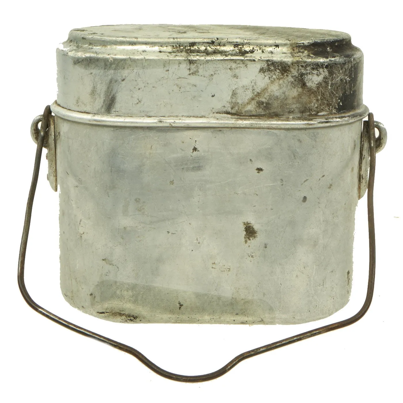 Original German Pre-WWII Kochgeschirr M31 Aluminum Mess Kit dated 1936 with Utensils - RZM Marked