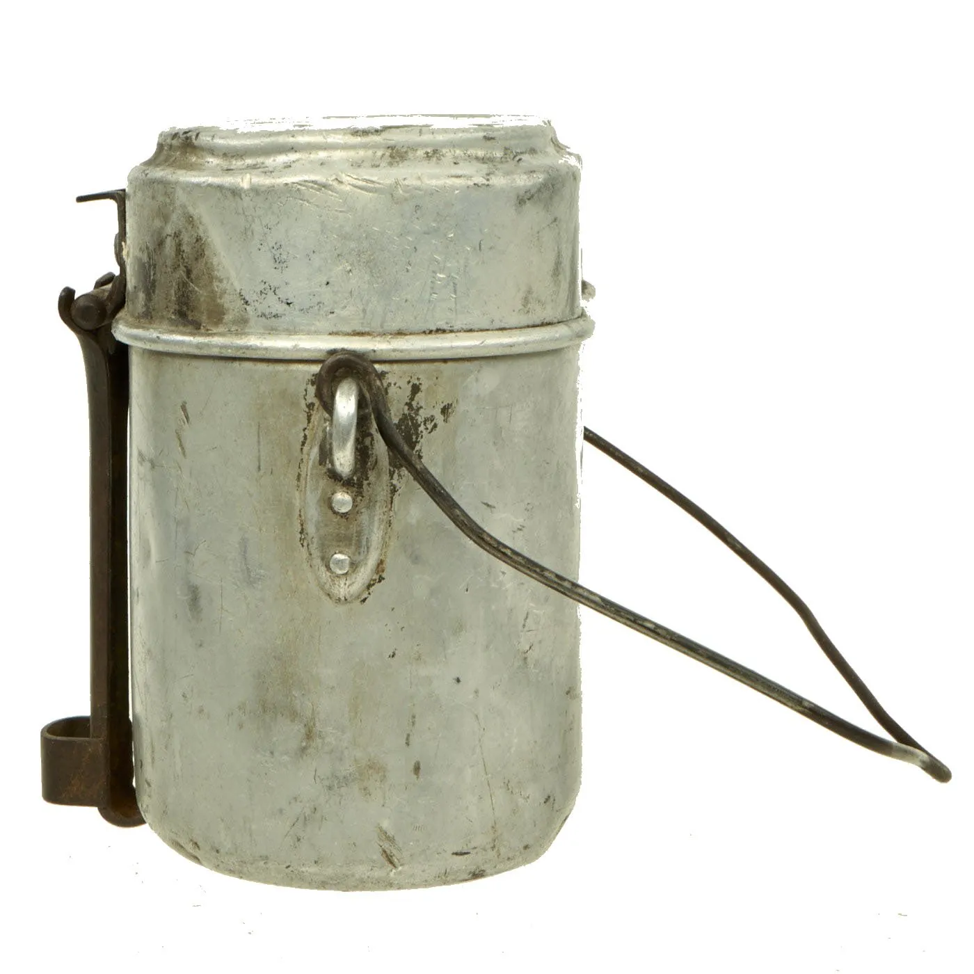 Original German Pre-WWII Kochgeschirr M31 Aluminum Mess Kit dated 1936 with Utensils - RZM Marked