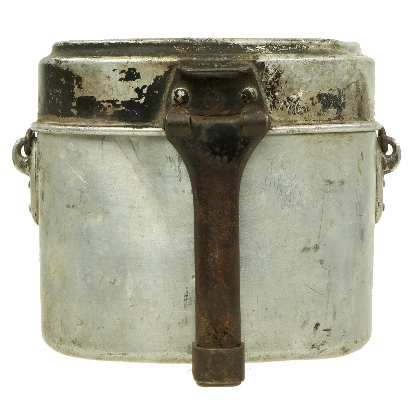Original German Pre-WWII Kochgeschirr M31 Aluminum Mess Kit dated 1936 with Utensils - RZM Marked