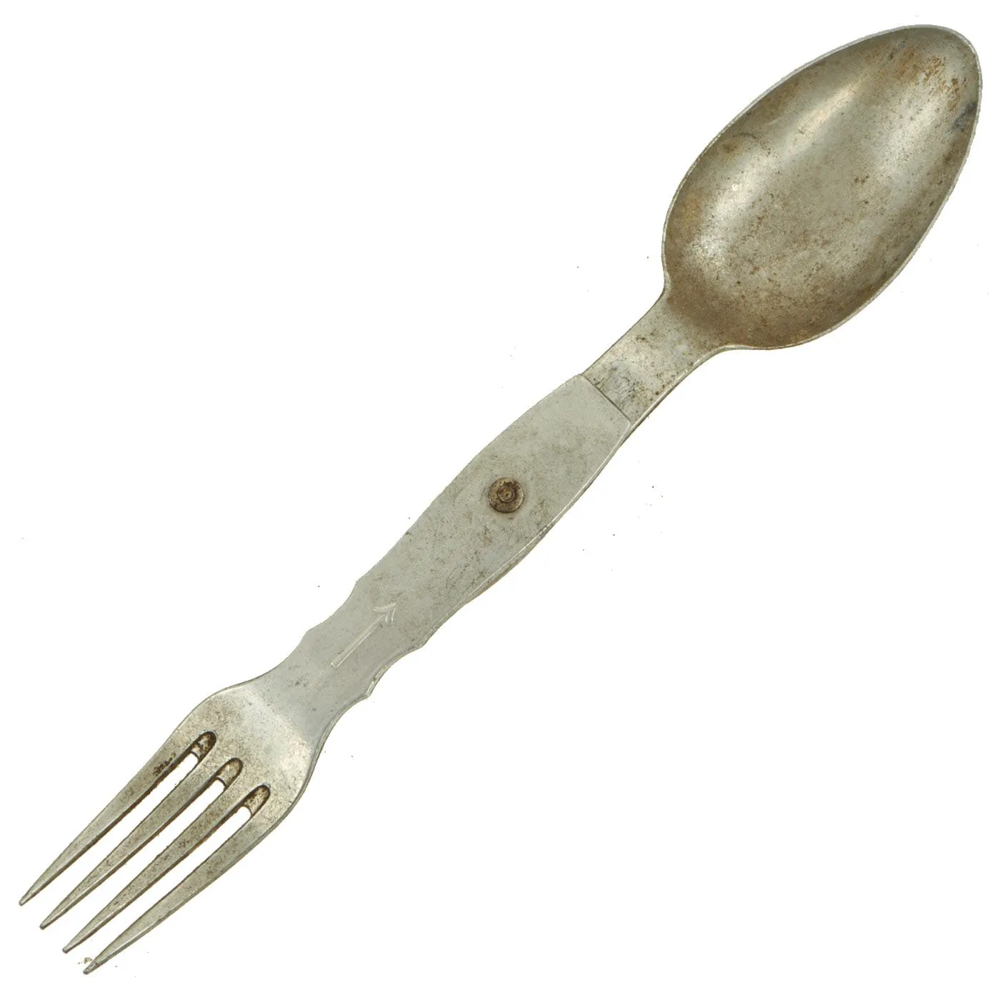 Original German Pre-WWII Kochgeschirr M31 Aluminum Mess Kit dated 1936 with Utensils - RZM Marked
