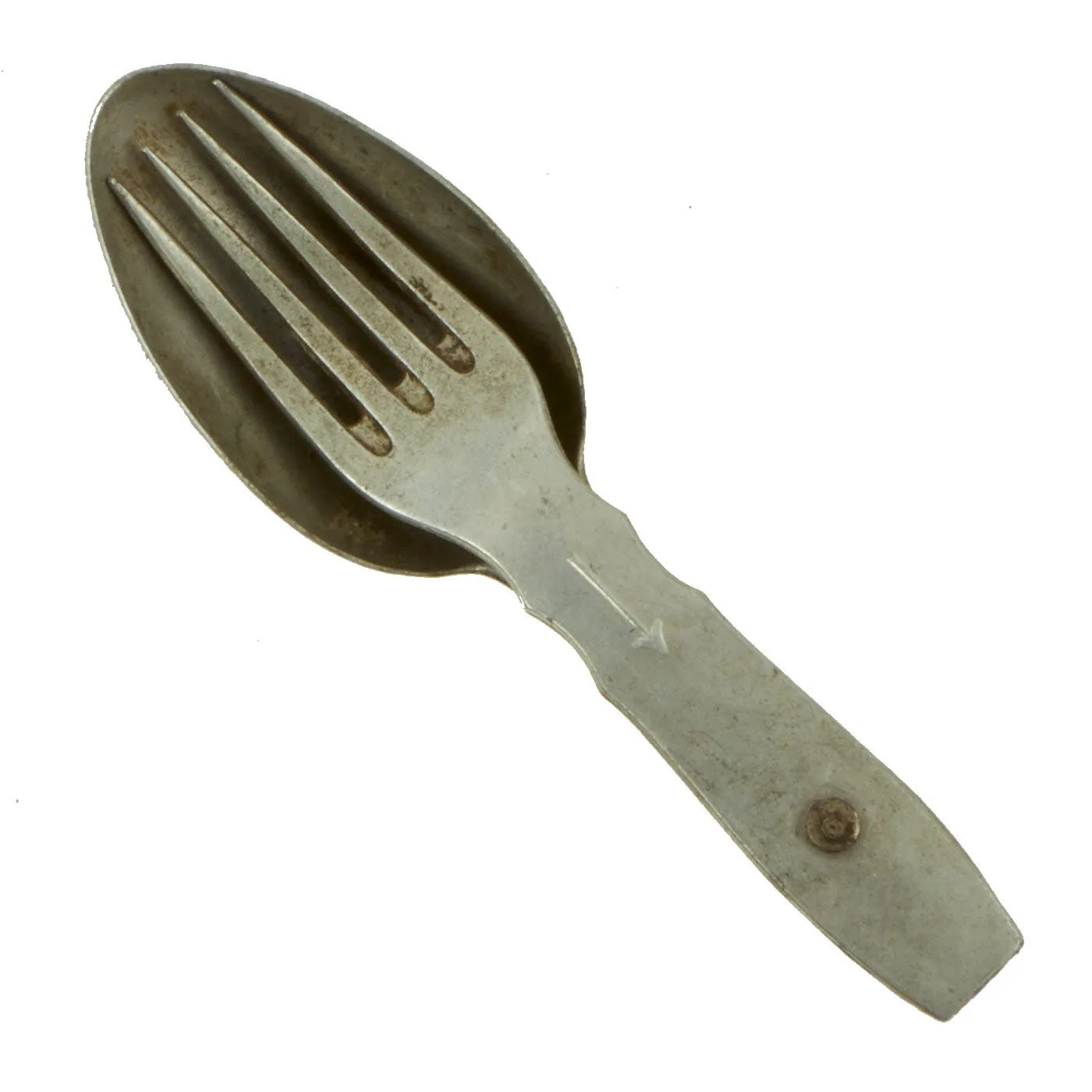 Original German Pre-WWII Kochgeschirr M31 Aluminum Mess Kit dated 1936 with Utensils - RZM Marked