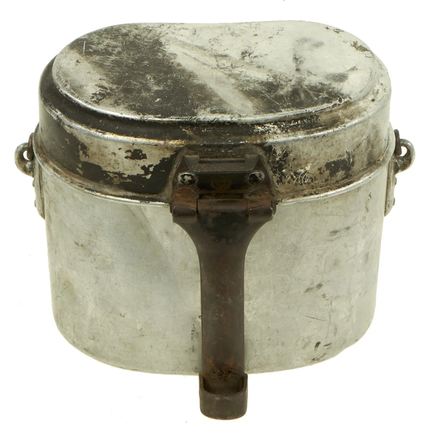 Original German Pre-WWII Kochgeschirr M31 Aluminum Mess Kit dated 1936 with Utensils - RZM Marked