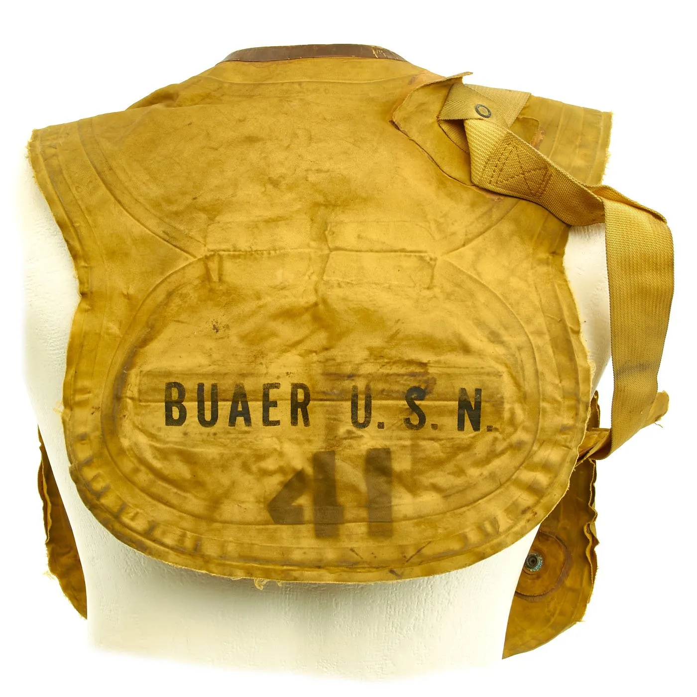 Original U.S. Cold War USAF Pilot 1956 Dated Bauer Mark 2 Survival Vest Type Life Preserver