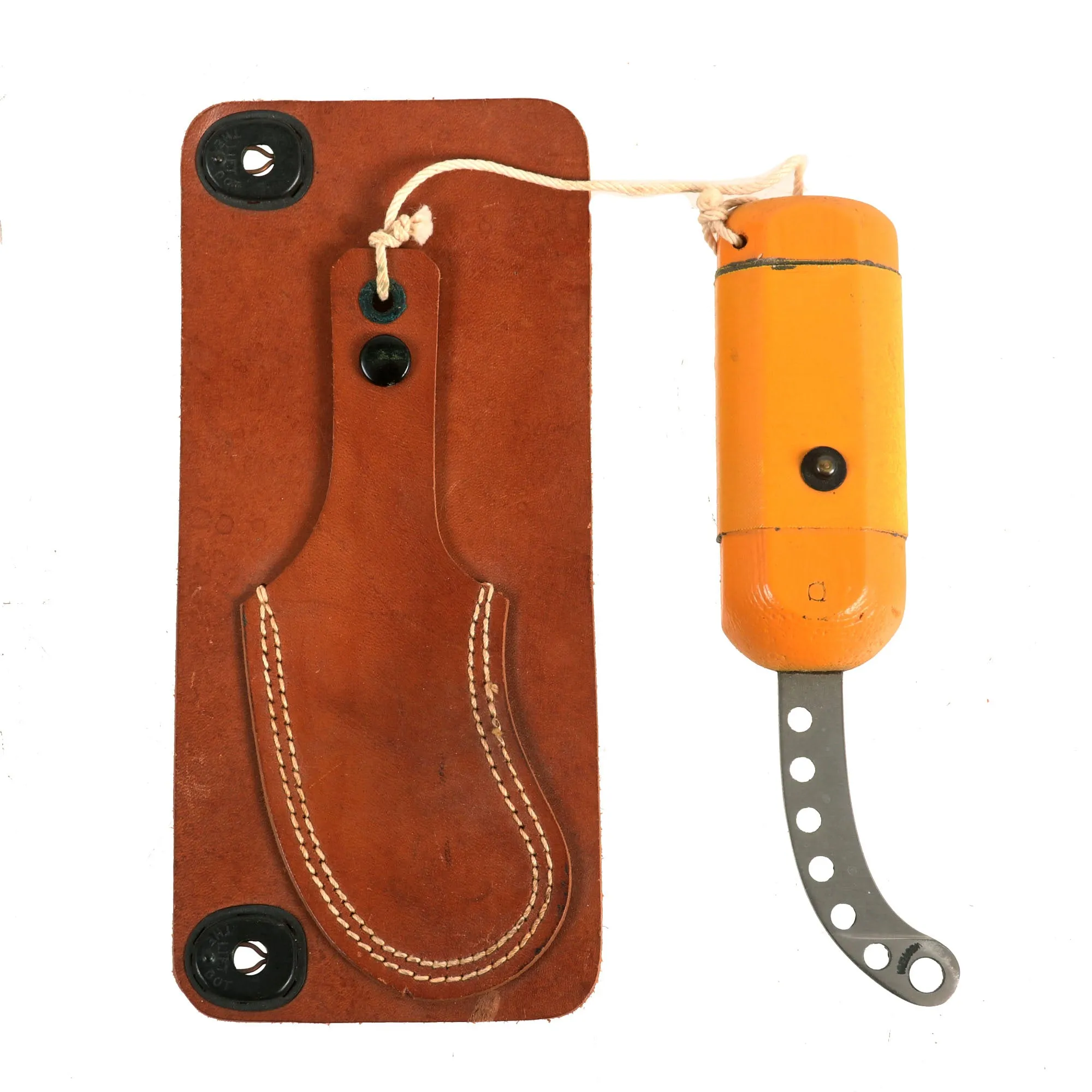 Original U.S. WWII Army Air Forces Emergency Lifeboat Survival Kit with Knives, Flashlight, Signal Mirror, Compasses - Unissued