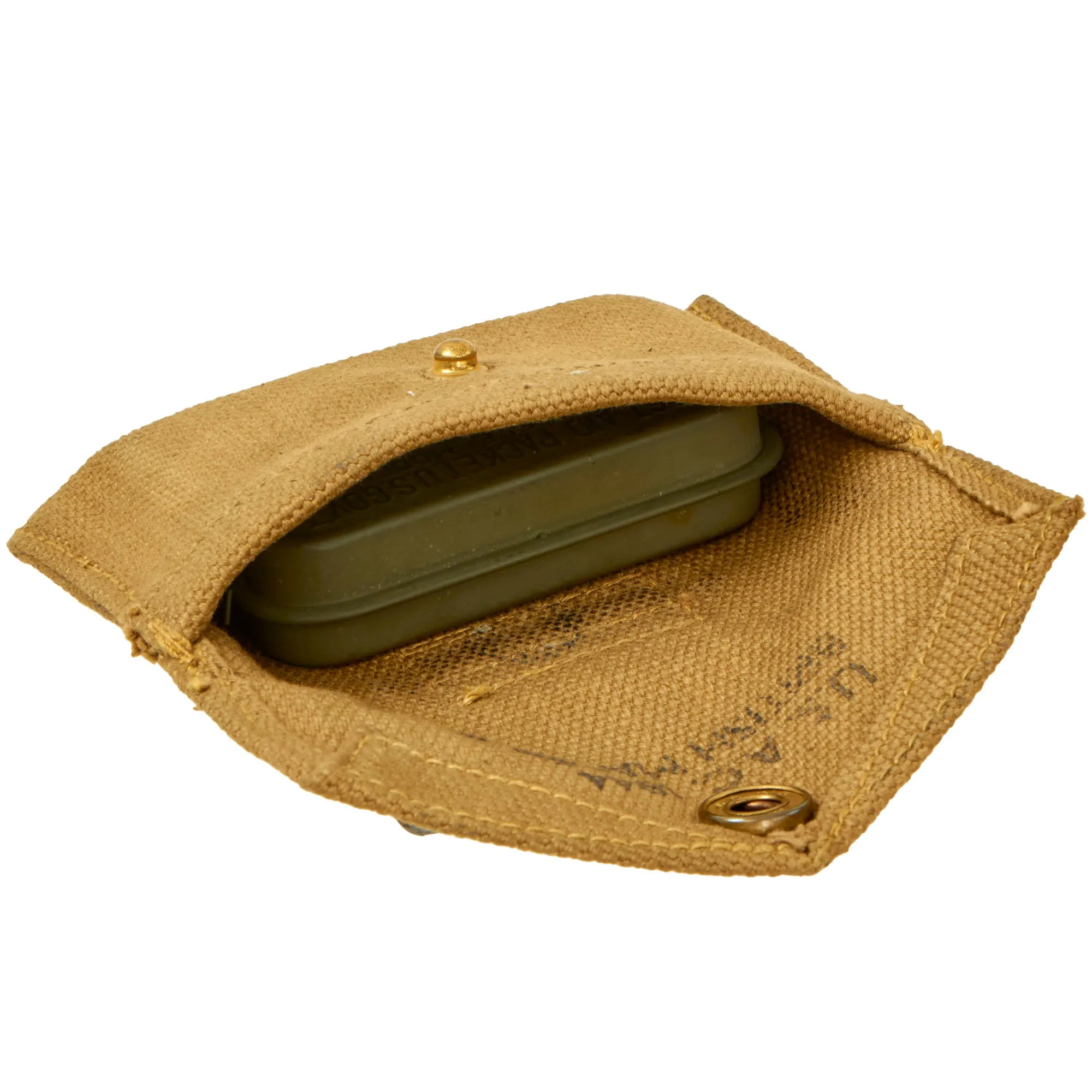 Original U.S. WWII British Made Medic Pouch Dated 1944 with Carlisle Bandage