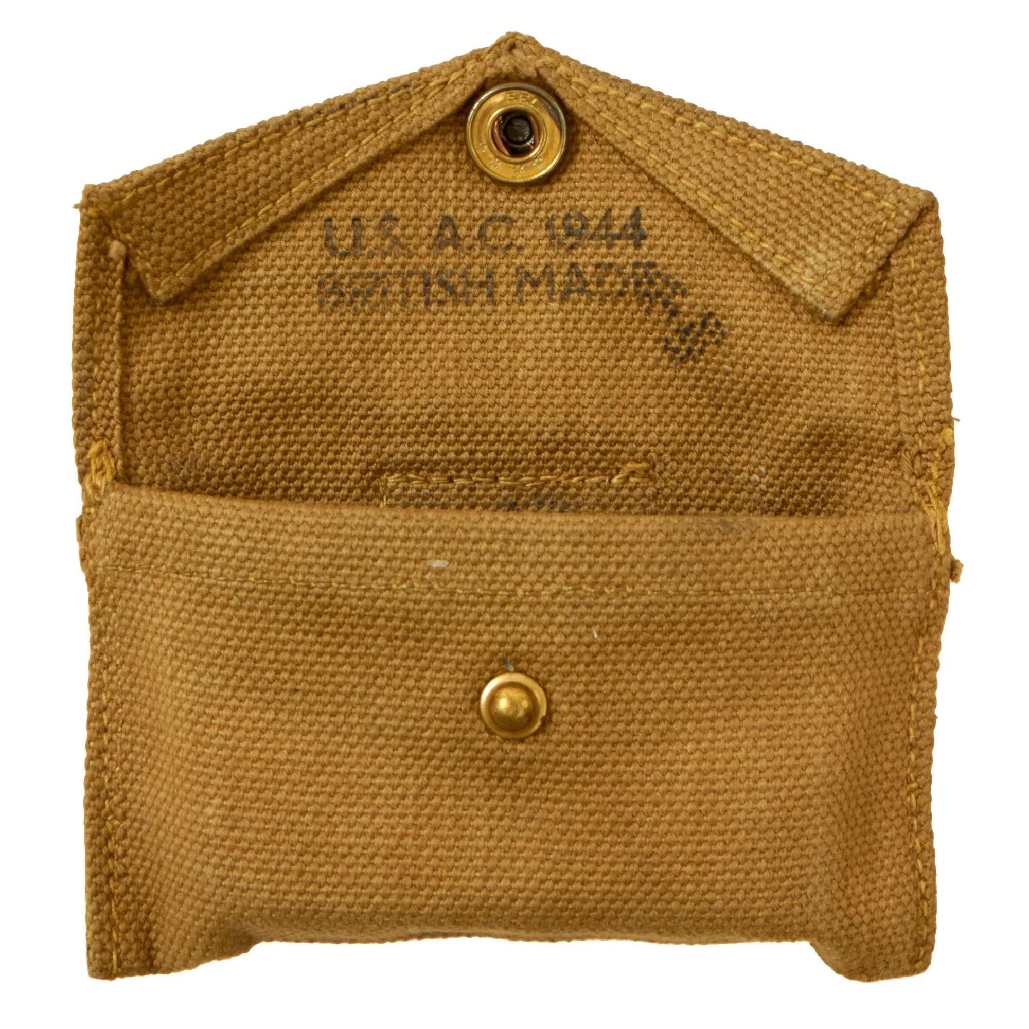 Original U.S. WWII British Made Medic Pouch Dated 1944 with Carlisle Bandage