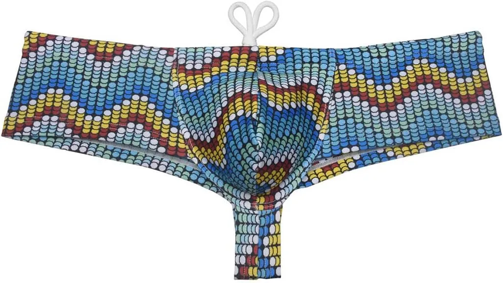 OROCOJUCO Mens Swimwear Skimpy Briefs Bikini Brazilian Cut Surf Shorts Board Cheeky Swim Trunks