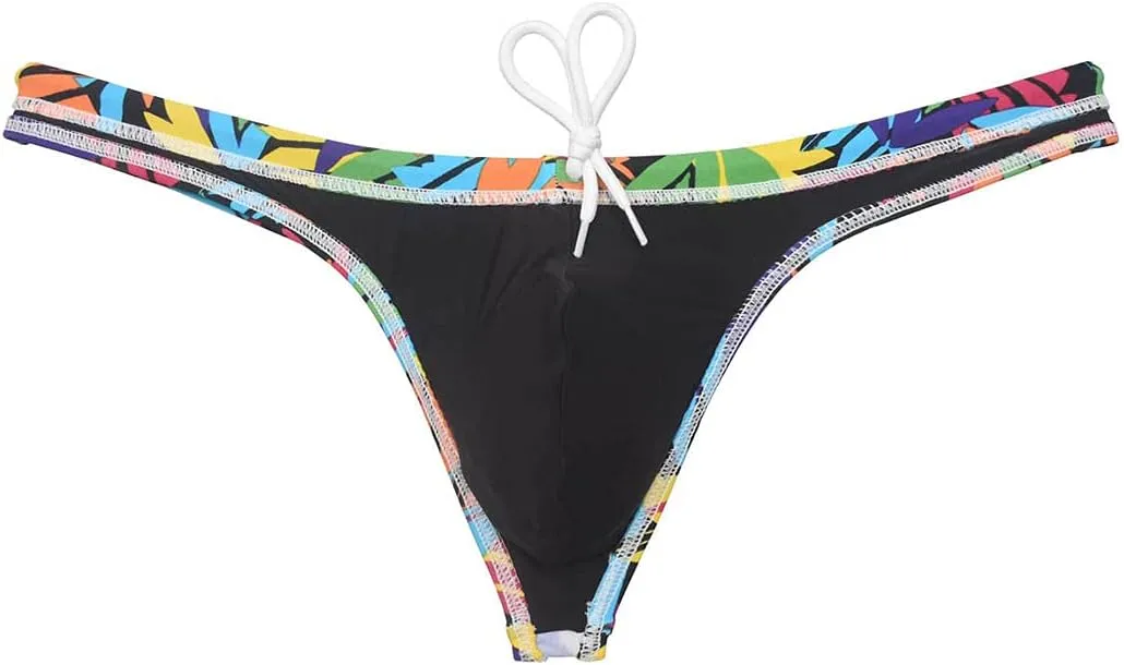 OROCOJUCO Sexy Men's Swim Thong Bikini Swimwear Board Surf Short Trunks Contour Pouch Tangas Swimsuit