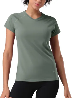 Pioneer Camp Women's Moisture Wicking T-Shirt Short Sleeve Quick Dry Shirts Gym Workout Athletic Running Tops Crew Neck Tees