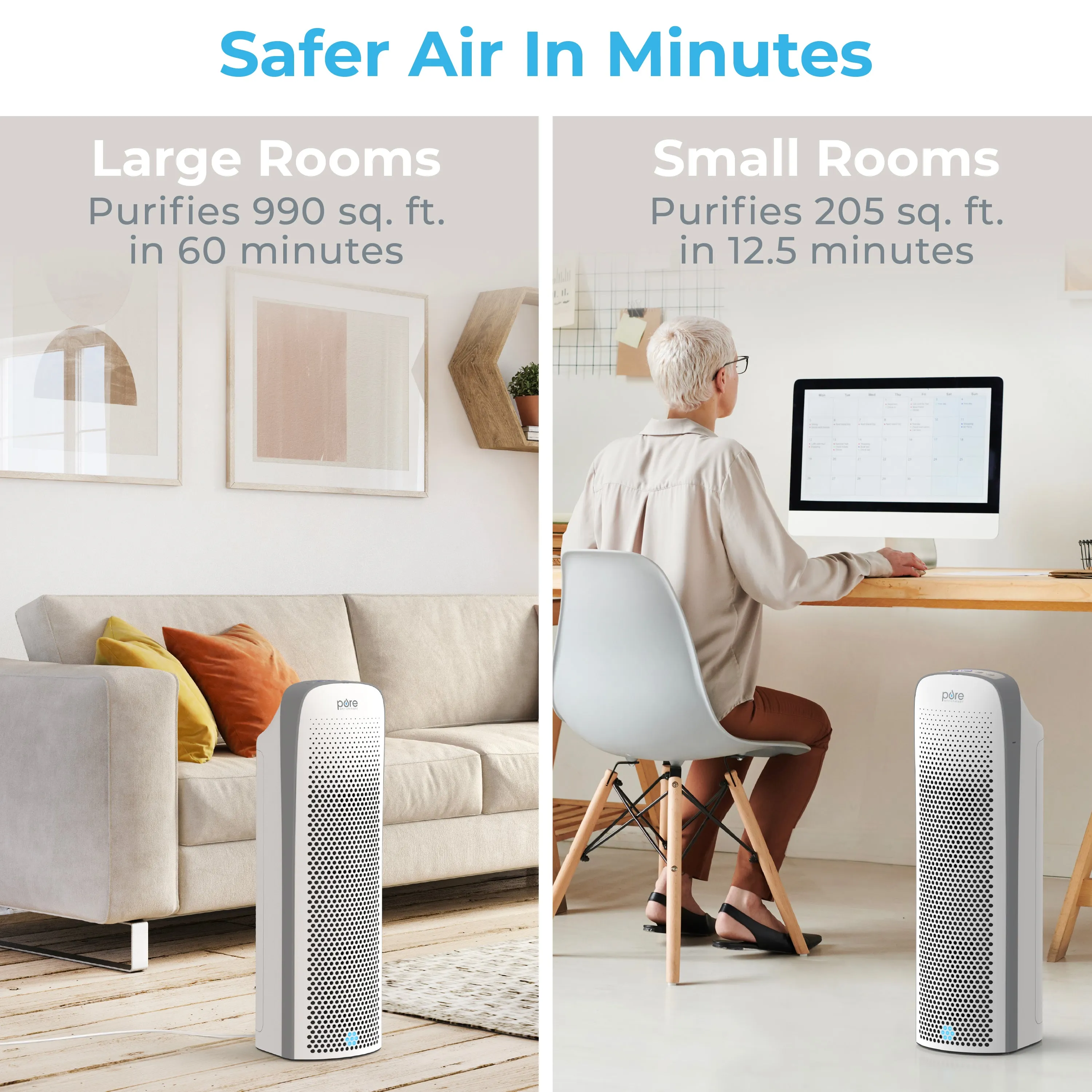 PureZone™ Elite 4-in-1 True HEPA Air Purifier & Replacement Filter Bundle