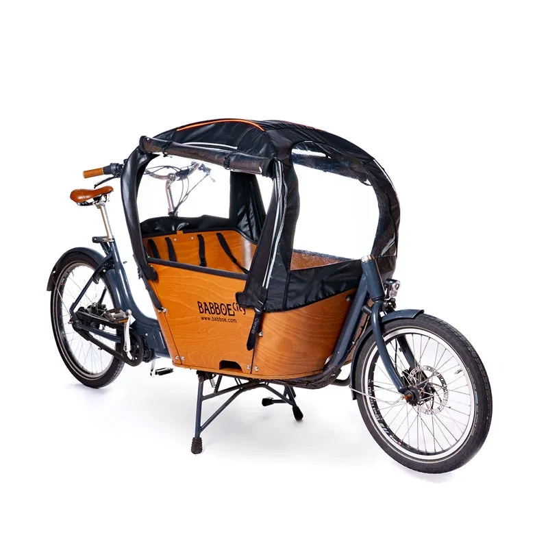 Rain tent Deluxe suitable for the Babboe City | Black