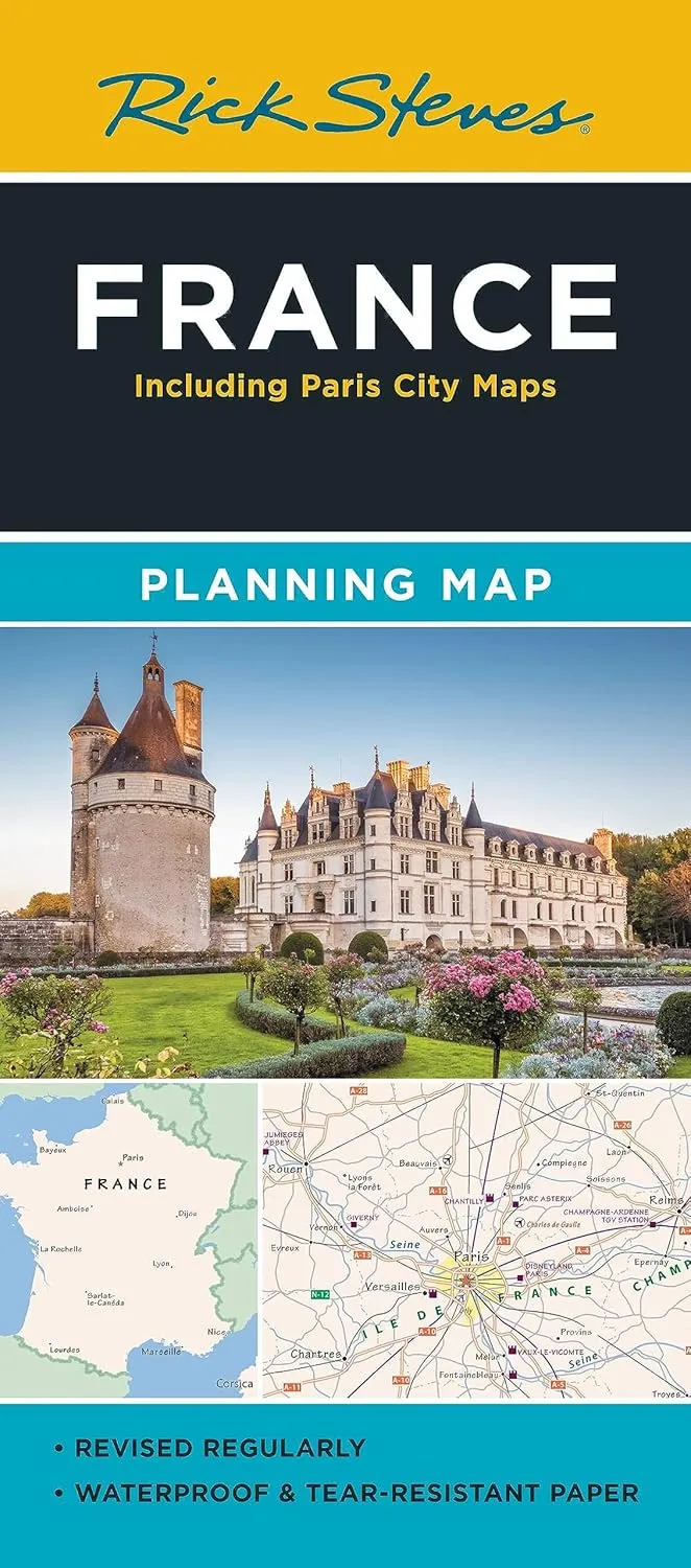 Rick Steves France Planning Map: Including Paris City Maps Map  Folded Map, April 9, 2024