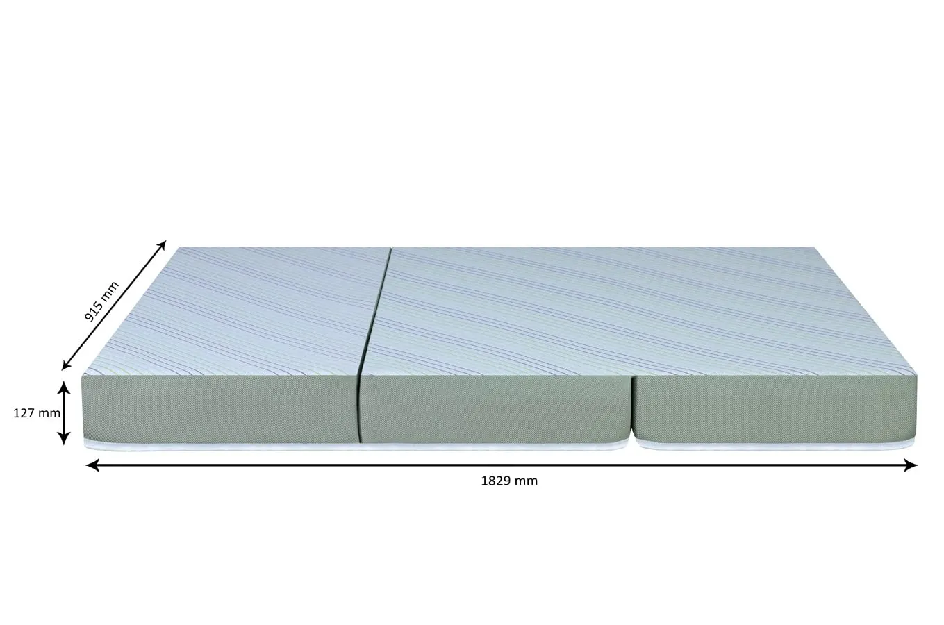 Springtek Foldable Mattress|5 Y Warranty By Ashoka|2 Layer High Density&Gel Memory Foam Folding Mattress|Guest Bed Gadda|Floor/Travelling/Portable Mattresses|5 In Single Size Cot Mattress|72X36 In