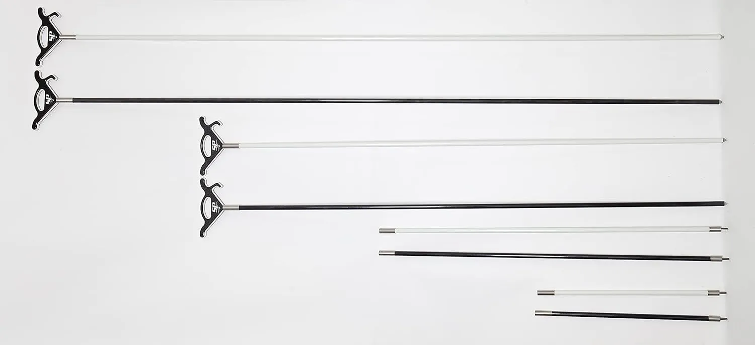 Stayput Anchor - Shallow Water Anchor Pole Spike with Super Handle - 6-12ft White Or Black