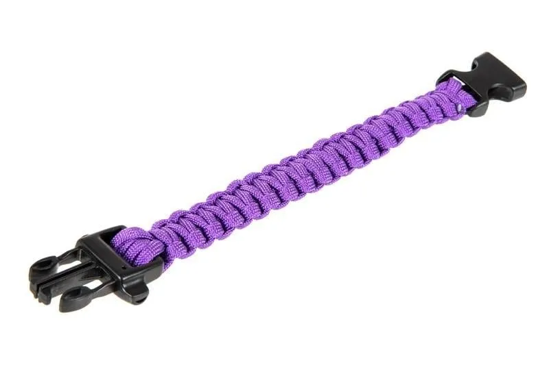 Survival Bracelet (Fastex) - Violet