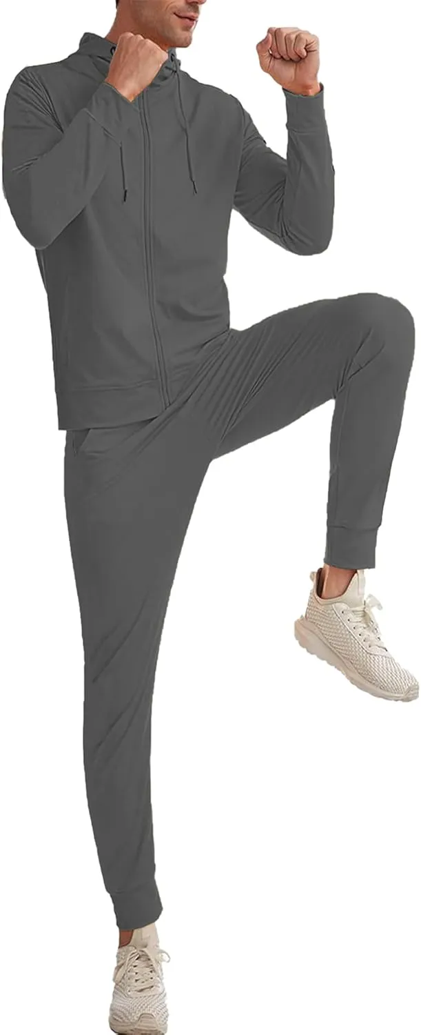 Sweatsuits for Men Tracksuit Men Track Suits 2 Piece Set Zip Up