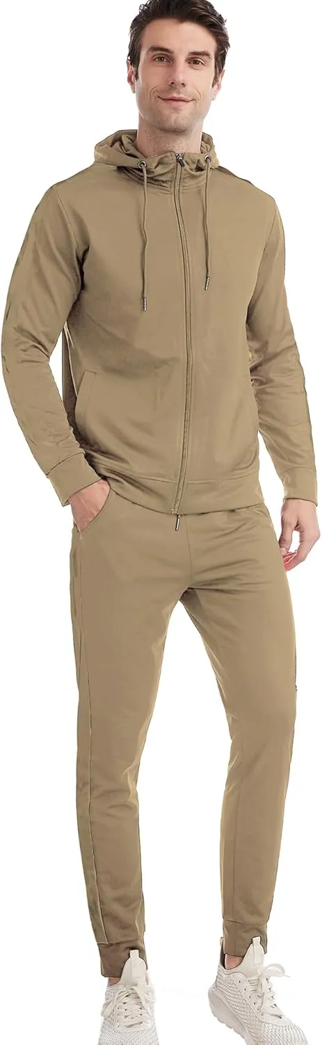 Sweatsuits for Men Tracksuit Men Track Suits 2 Piece Set Zip Up