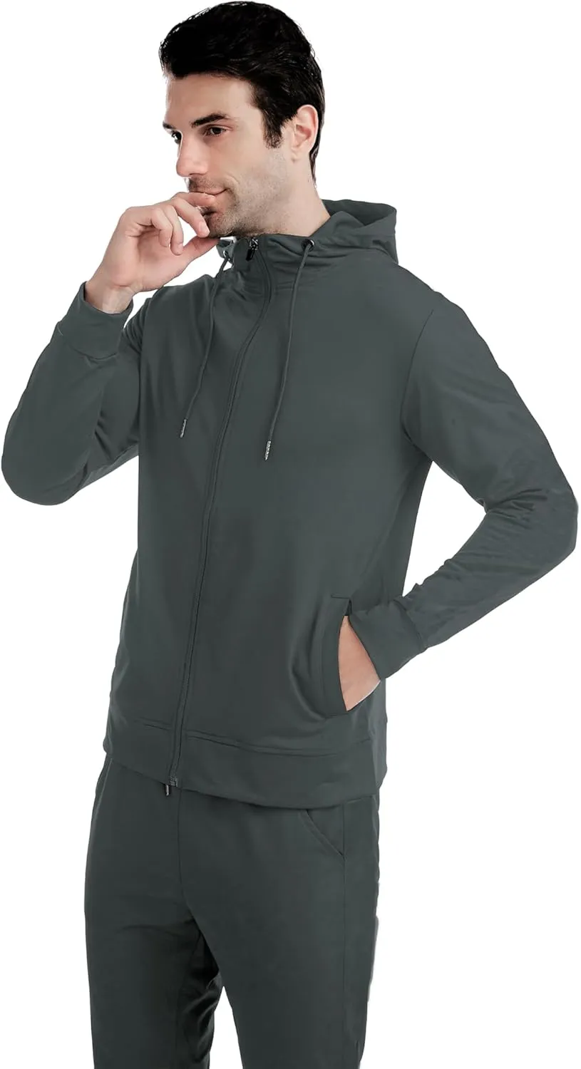 Sweatsuits for Men Tracksuit Men Track Suits 2 Piece Set Zip Up