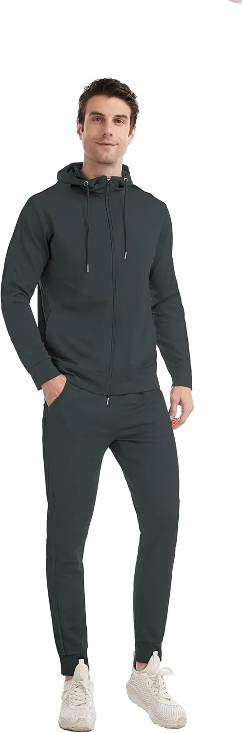 Sweatsuits for Men Tracksuit Men Track Suits 2 Piece Set Zip Up
