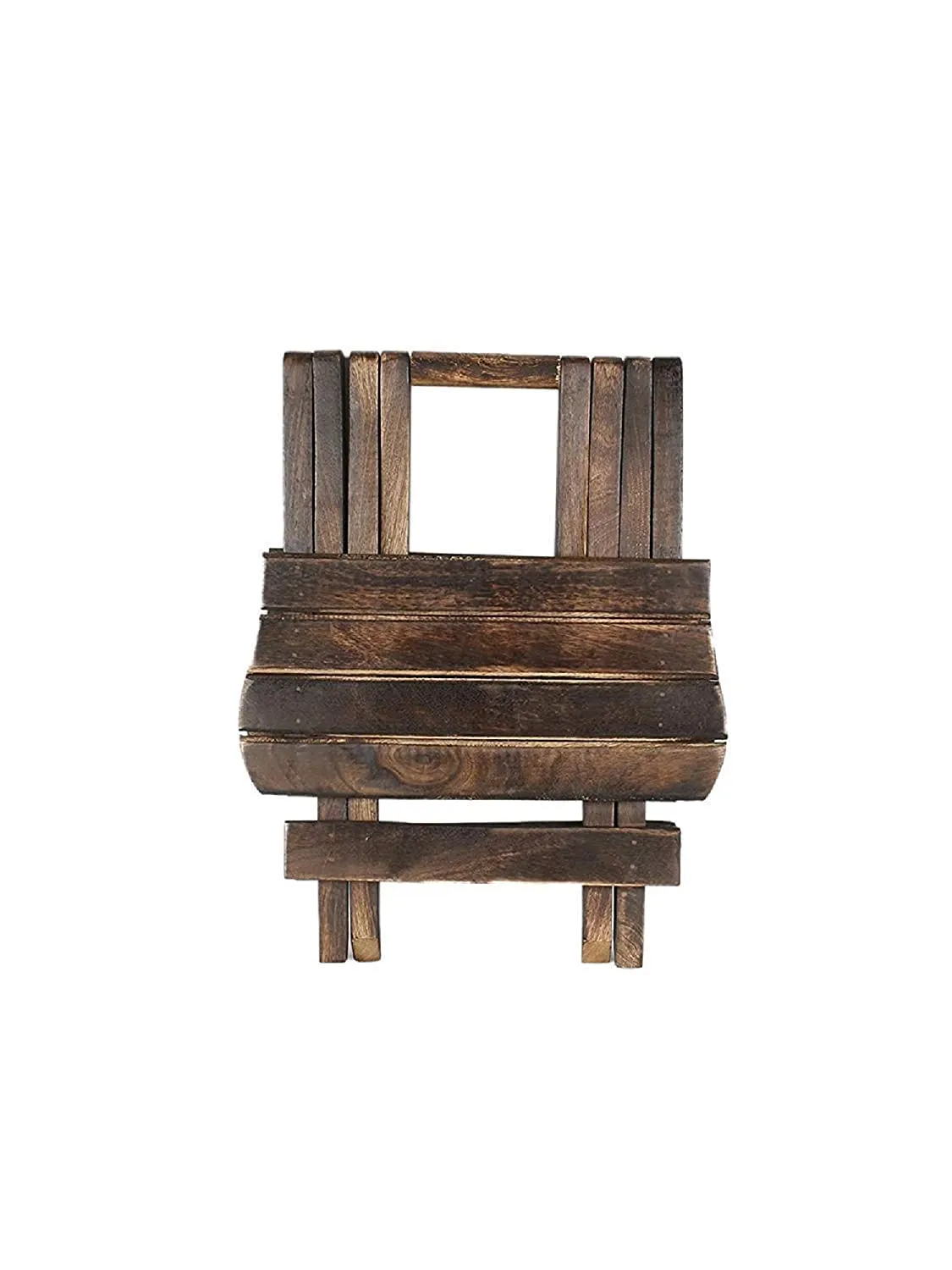SZHC Beautiful Wooden Folding Side Table Coffee Table 12 Inch (Square)