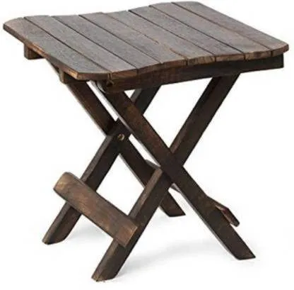 SZHC Beautiful Wooden Folding Side Table Coffee Table 12 Inch (Square)