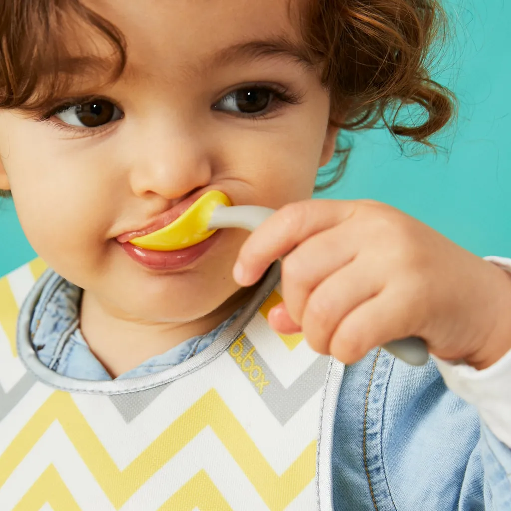 toddler cutlery set - lemon sherbet