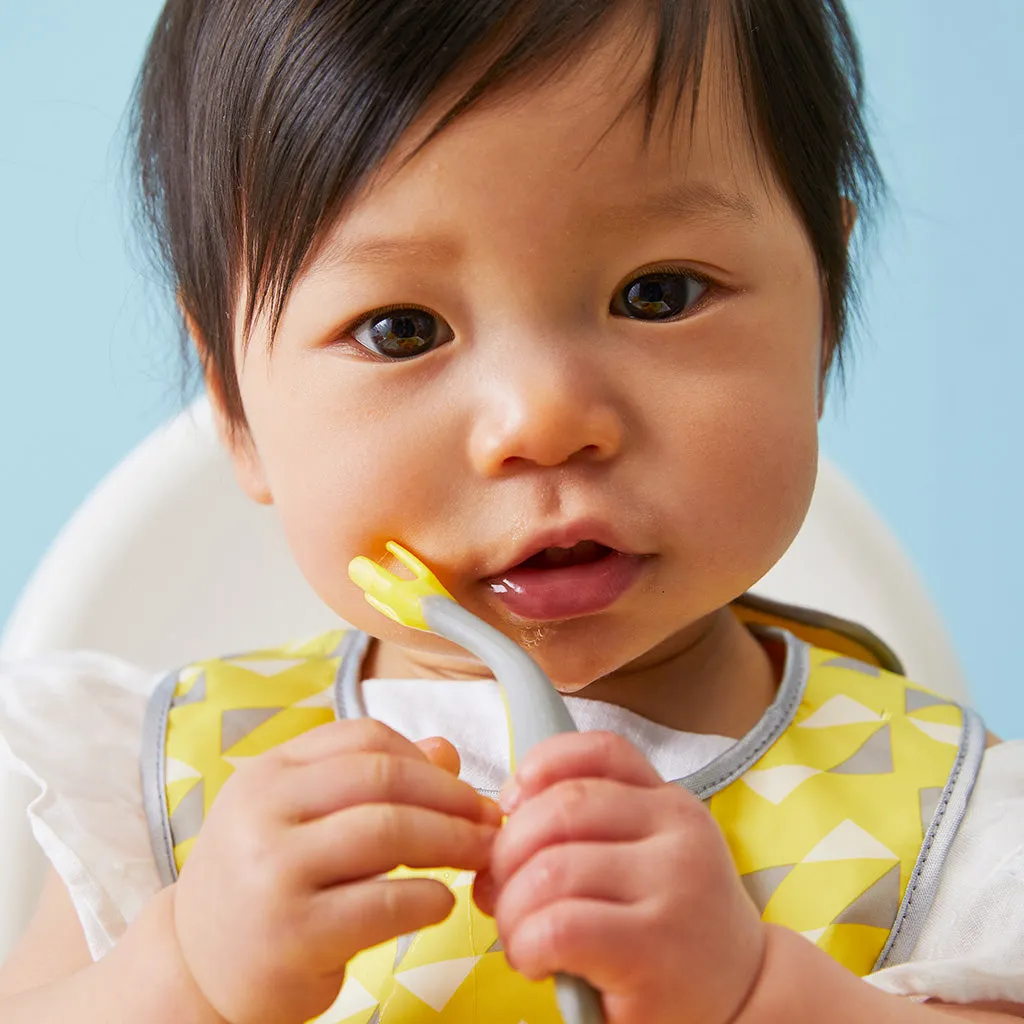 toddler cutlery set - lemon sherbet