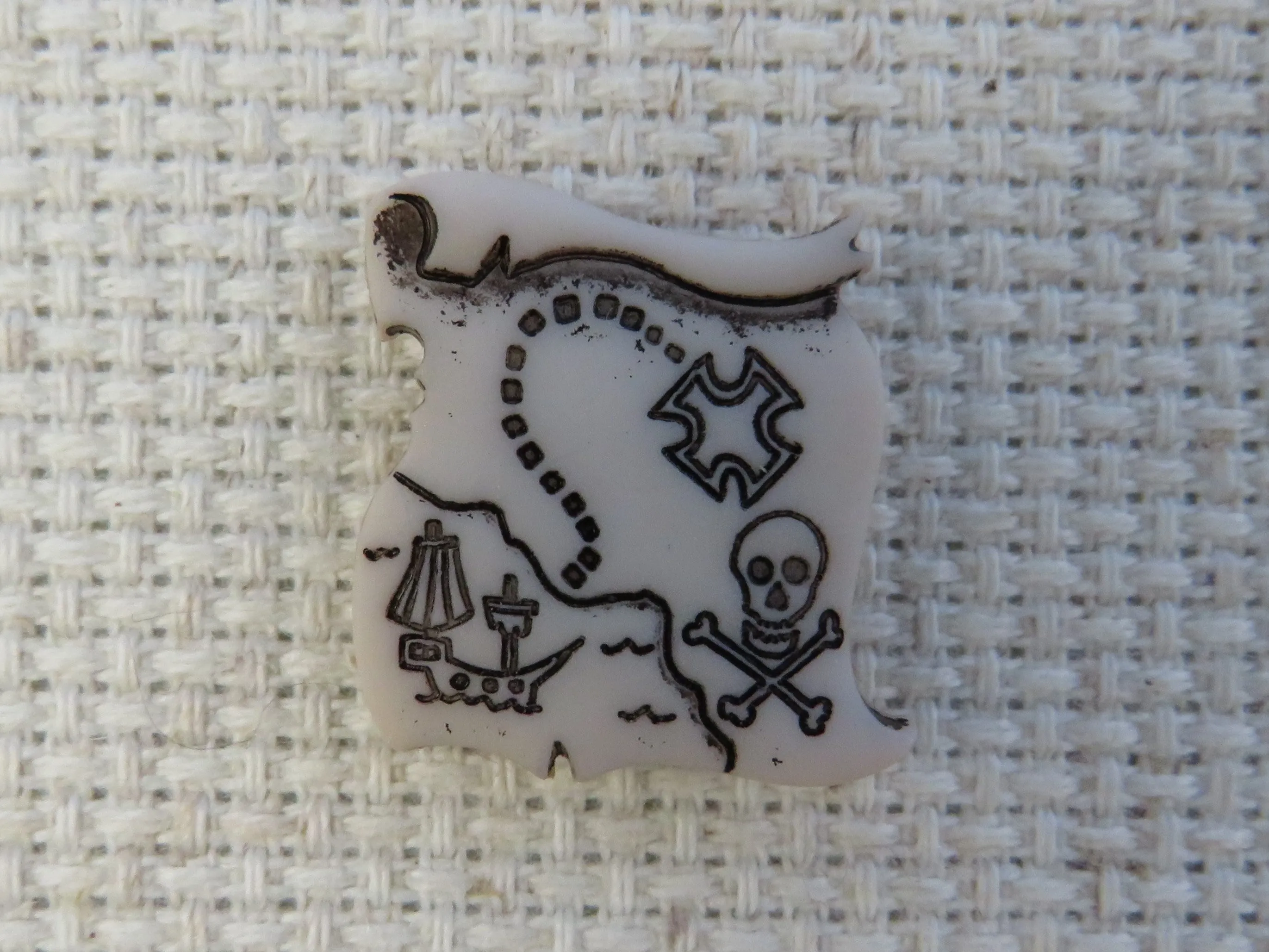 Treasure Map Needle Minder, Cover Minder, Magnet