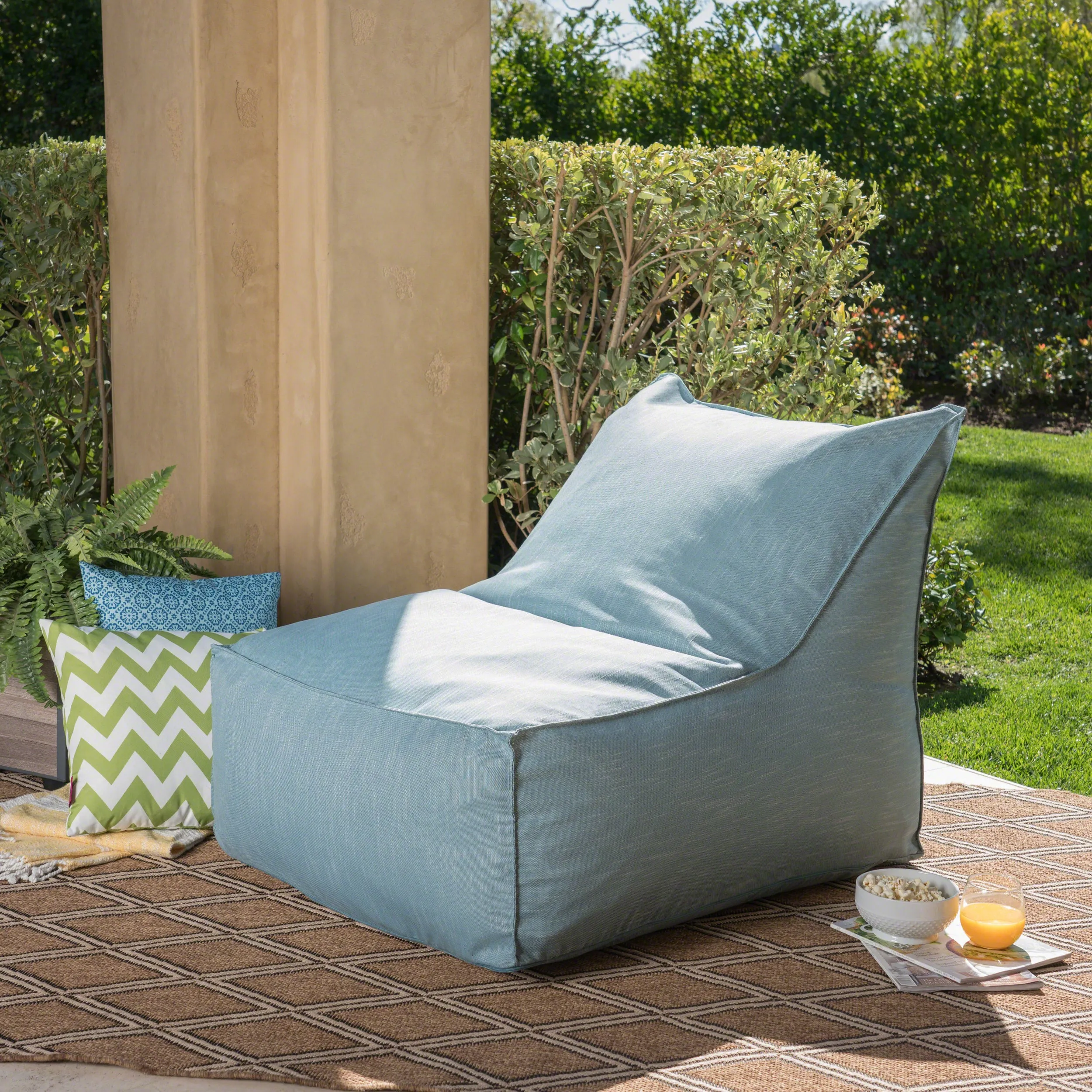 Tulum Outdoor Water Resistant Fabric Bean Bag Lounger