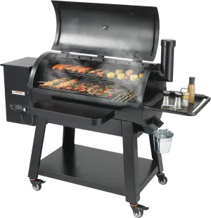 Vevor Portable Wood Pellet Smoker Grill 62" with PID Temperature Control 840 Sq. In. Black New