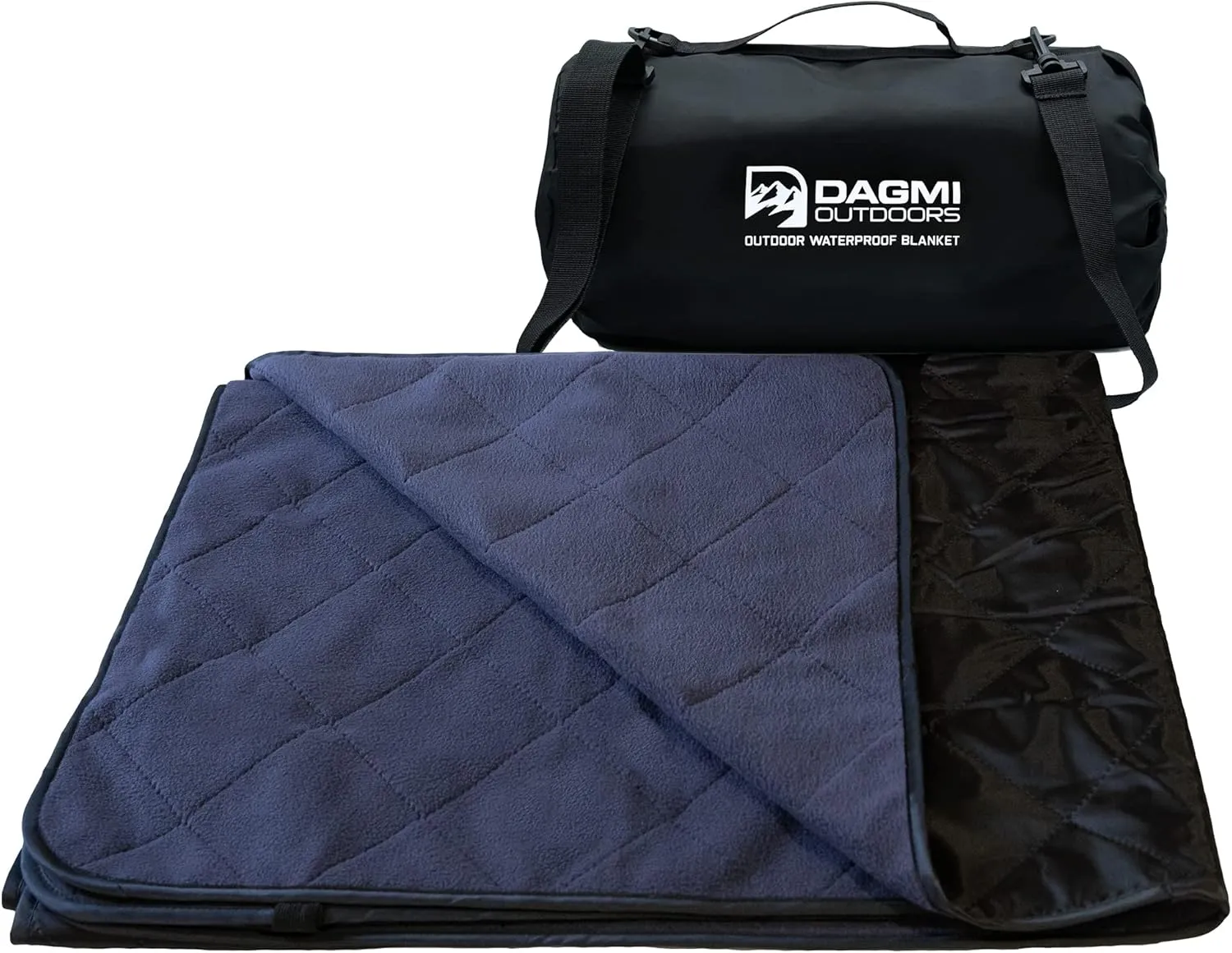 Waterproof Outdoor Blanket Large Fleece Camping & Stadium Blankets for Cold Weather. Perfect for Outdoors, Car, Dogs, Boat, Picnic. Windproof, Extra Warm, Machine Washable.