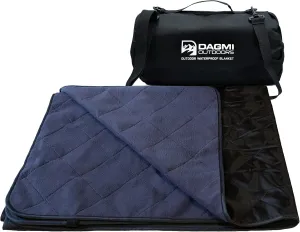 Waterproof Outdoor Blanket Large Fleece Camping & Stadium Blankets for Cold Weather. Perfect for Outdoors, Car, Dogs, Boat, Picnic. Windproof, Extra Warm, Machine Washable.