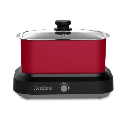 West Bend 6qt Versa Cooker with Bag - Red