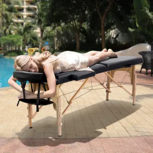 Yaheetech Adjustable Massage Bed 2 Sections 84″