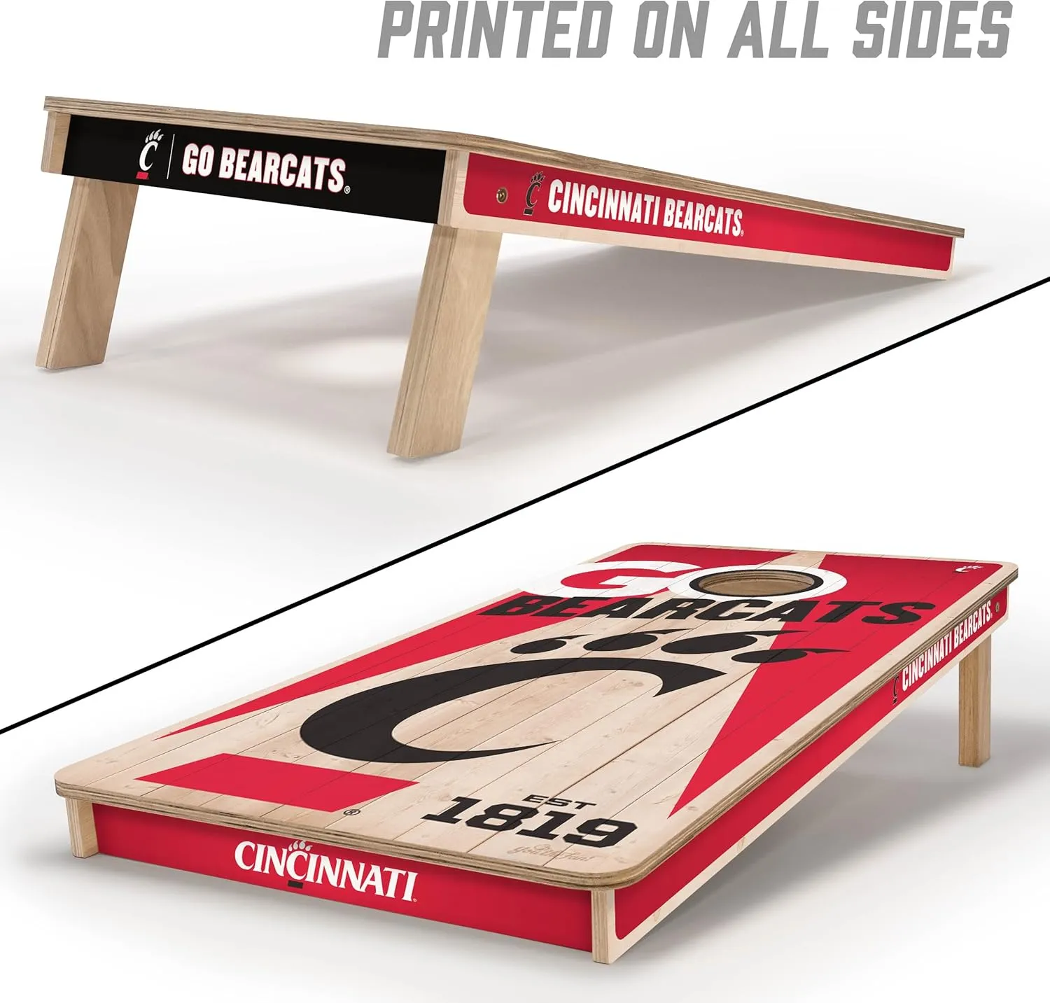 YouTheFan NCAA 2 x 4 Professional Wood Cornhole Game