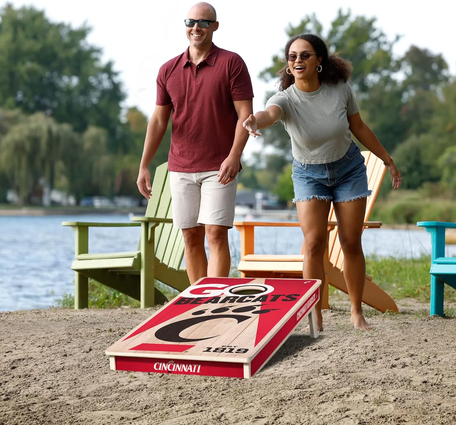 YouTheFan NCAA 2 x 4 Professional Wood Cornhole Game